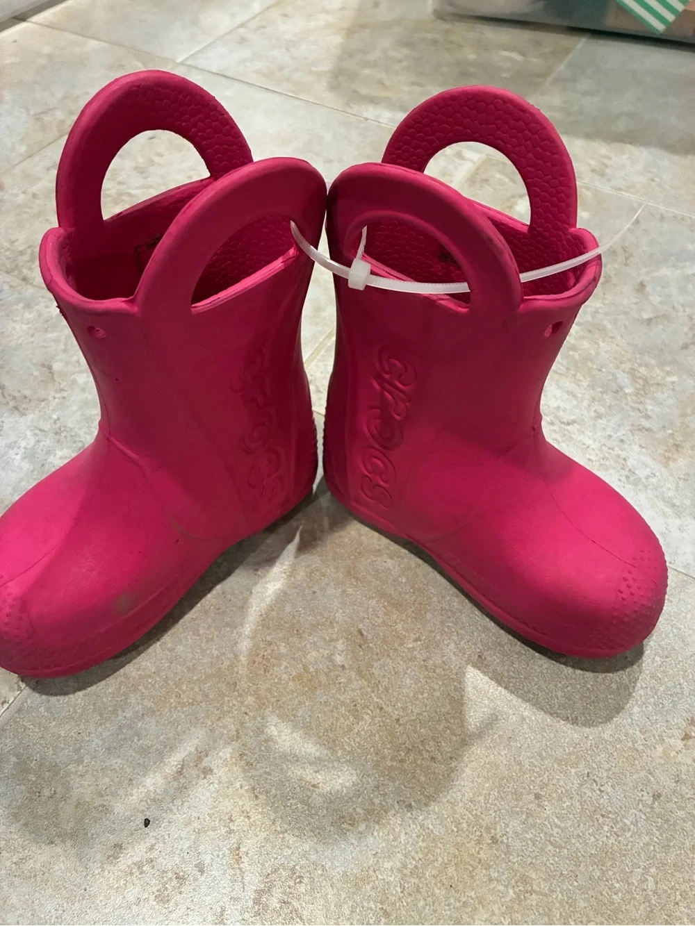 GUC Crocs Hot Pink Girl’s Waterproof Boots
